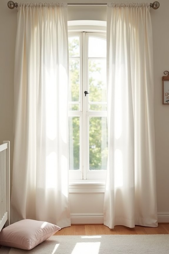airy window treatments enhance serenity