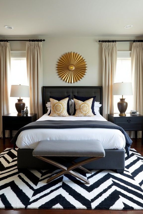 art deco geometric textiles