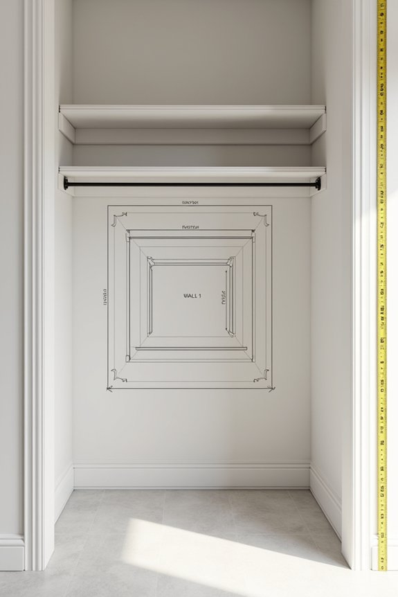 assess closet space layout