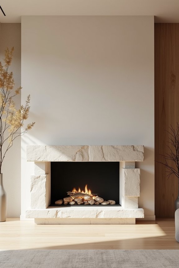 asymmetrical fireplace arrangement tips