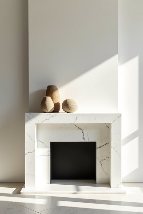 asymmetrical mantel arrangement tips