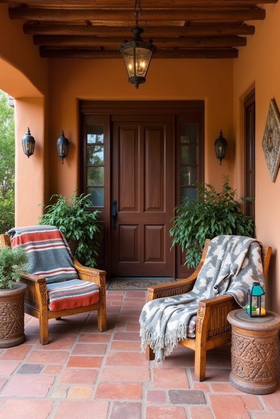 authentic southwestern textile accents