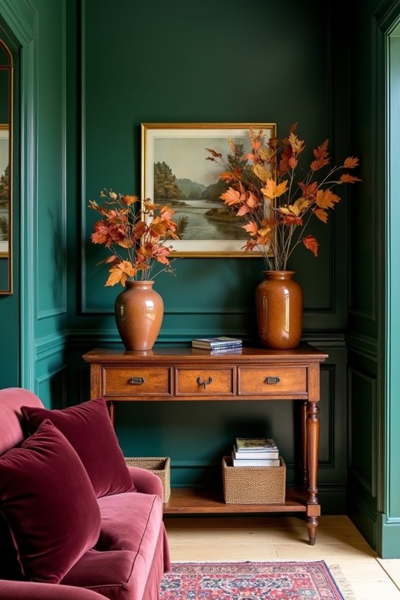 autumn colors for foyer