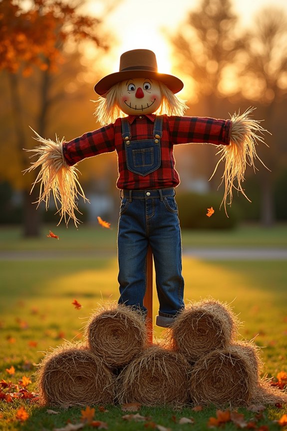 autumn front yard display