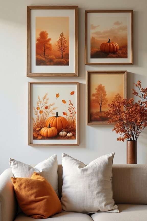 autumn gallery wall ideas