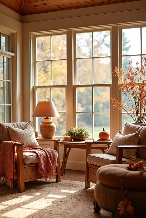 autumn inspired sunroom decor ideas
