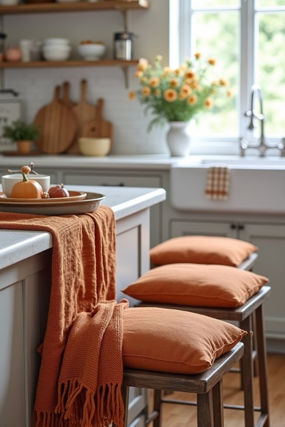 autumn kitchen textile updates