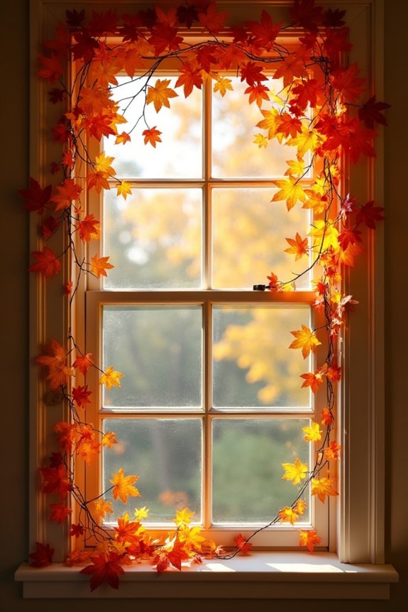 autumn leaf window decorations
