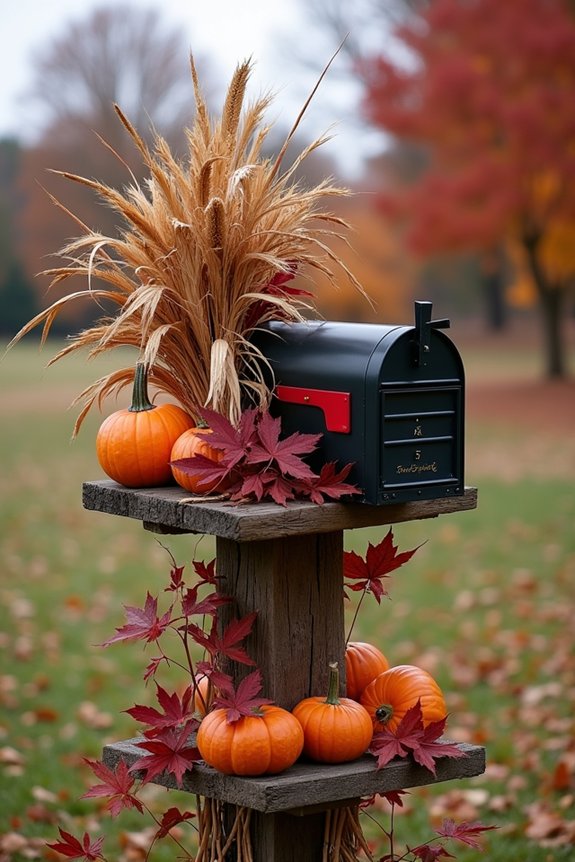 autumn mailbox decorating ideas
