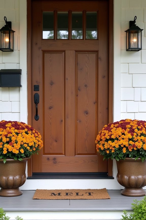 autumn mum planters frame