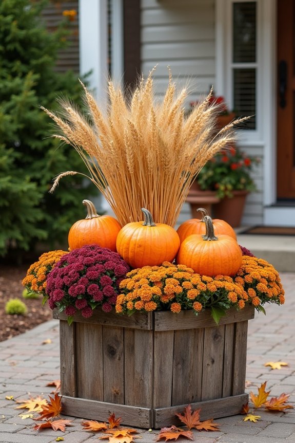 autumn planter decoration ideas