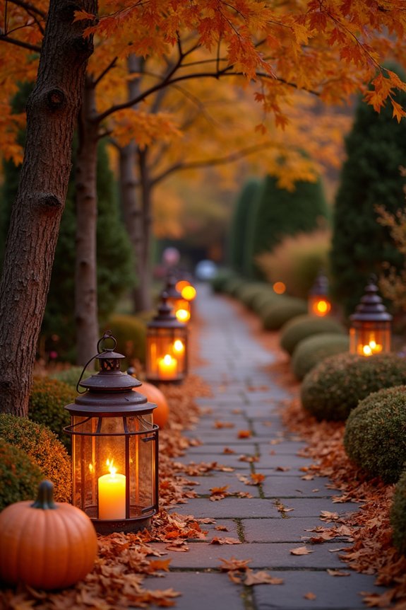 autumn walkway lighting options