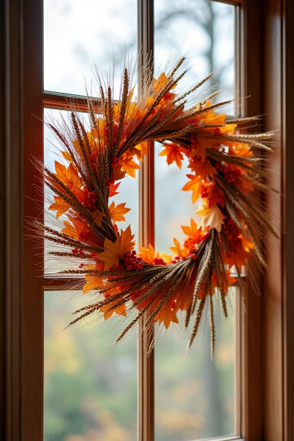 autumn wreaths for windows