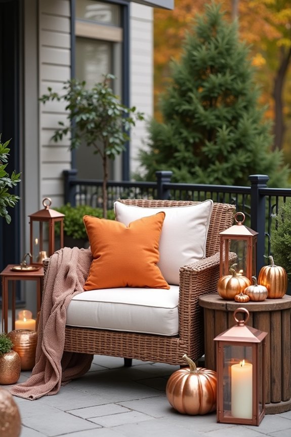 autumnal patio finishing touches
