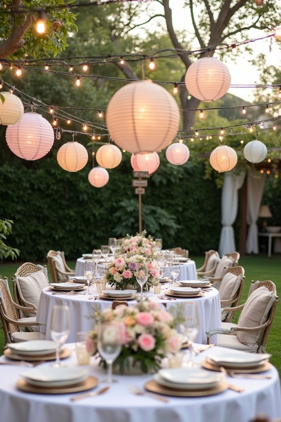 backyard baby shower decorations