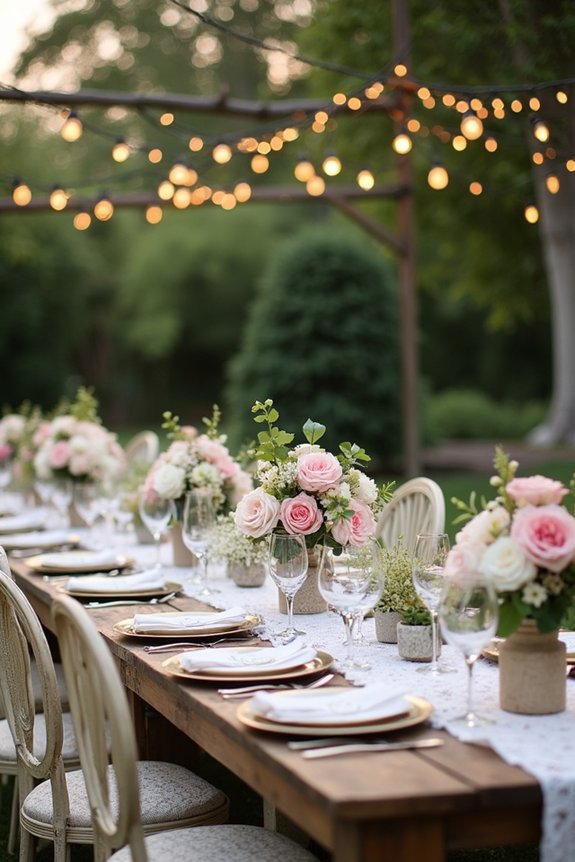 backyard wedding shower decor