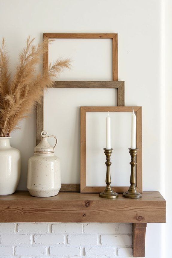 balanced mantel arrangement tips