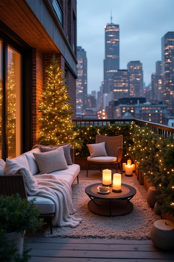 balcony decor for new year s