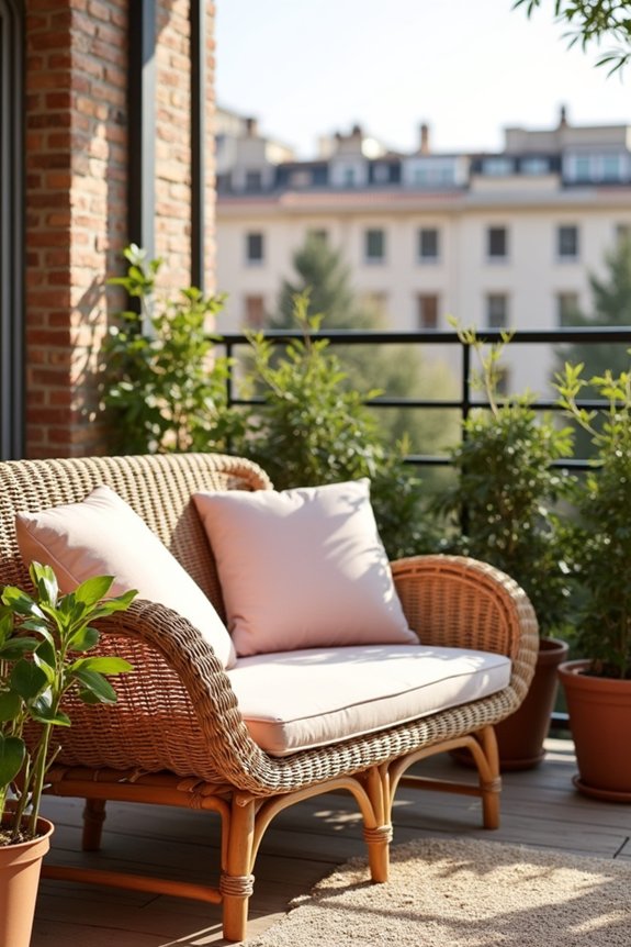 balcony seating for relaxation