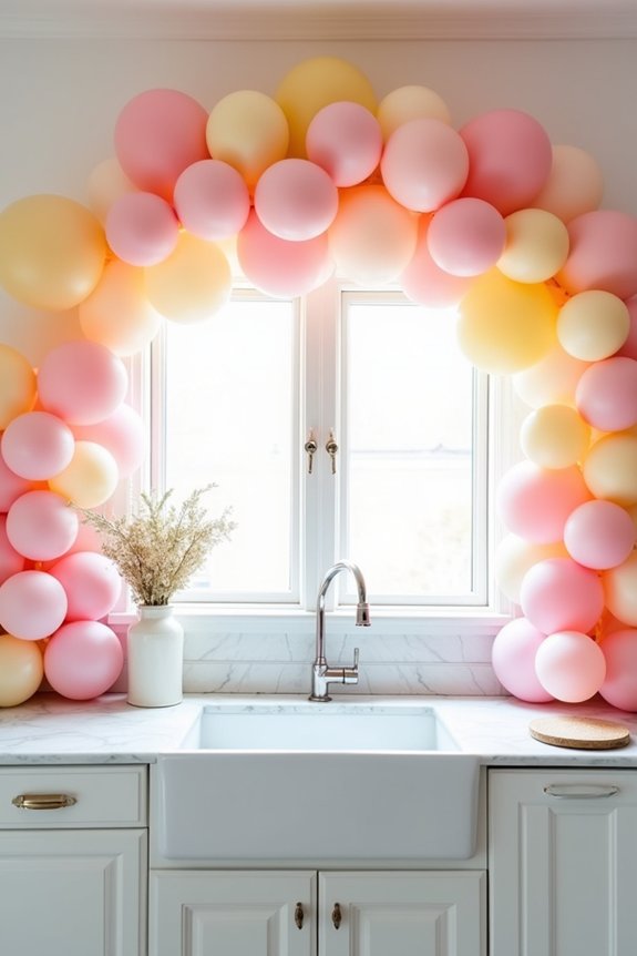 balloon arch and garland