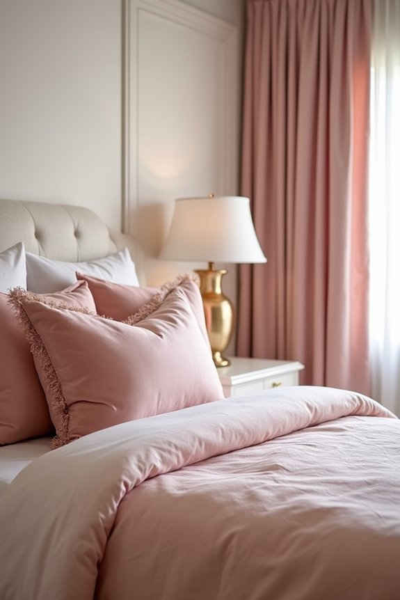blush tones luxe textures