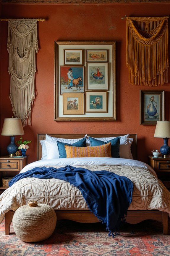 bohemian gallery wall creation