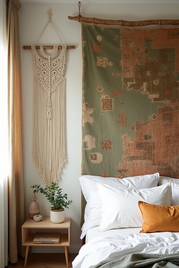 bohemian macram wall decor