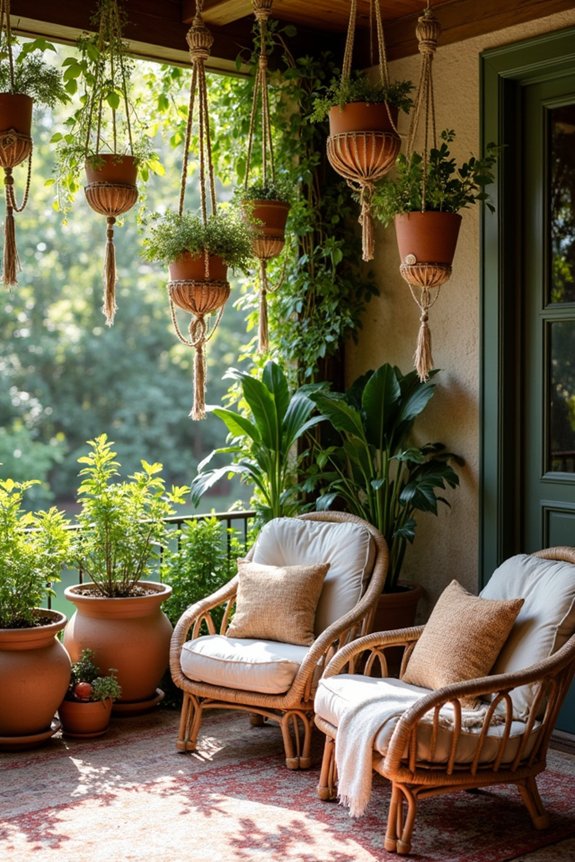 bohemian patio finishing touches