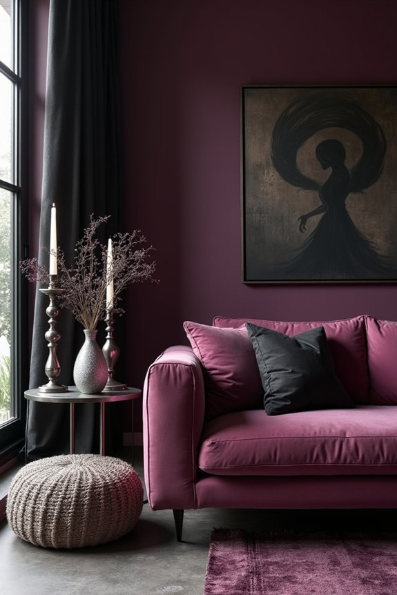 bold halloween accent wall