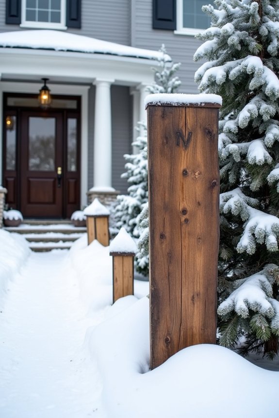 bold signage enhances winter displays
