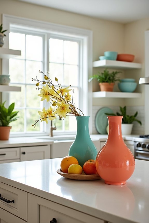 bold summer kitchen colors