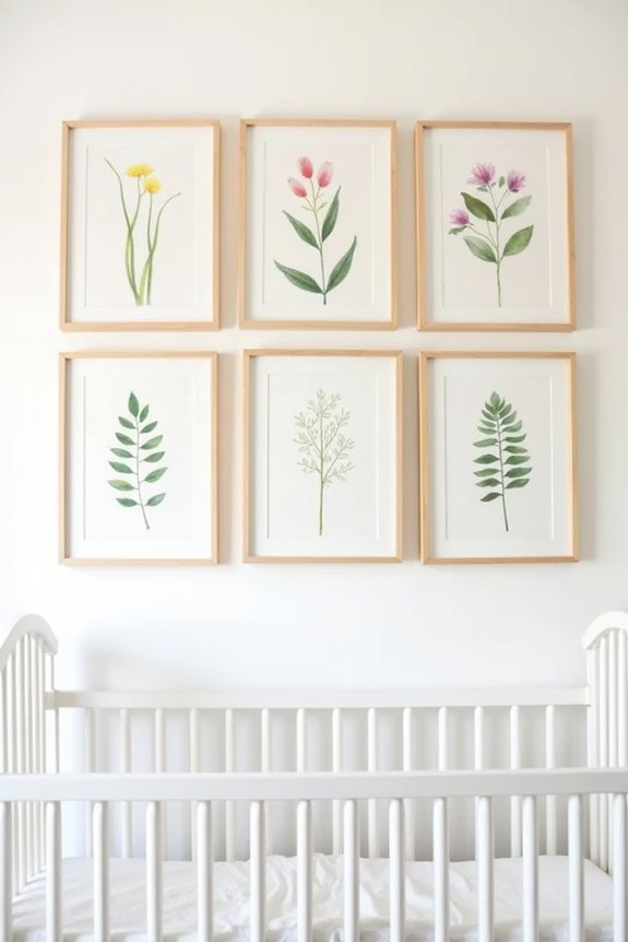 botanical art for nursery
