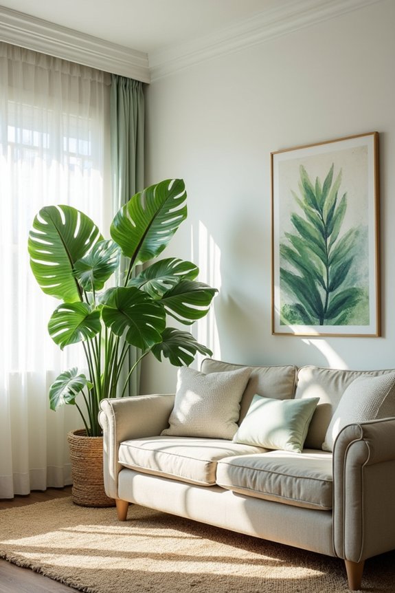botanical decor and plants