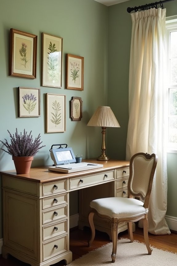 botanical elements for workspace