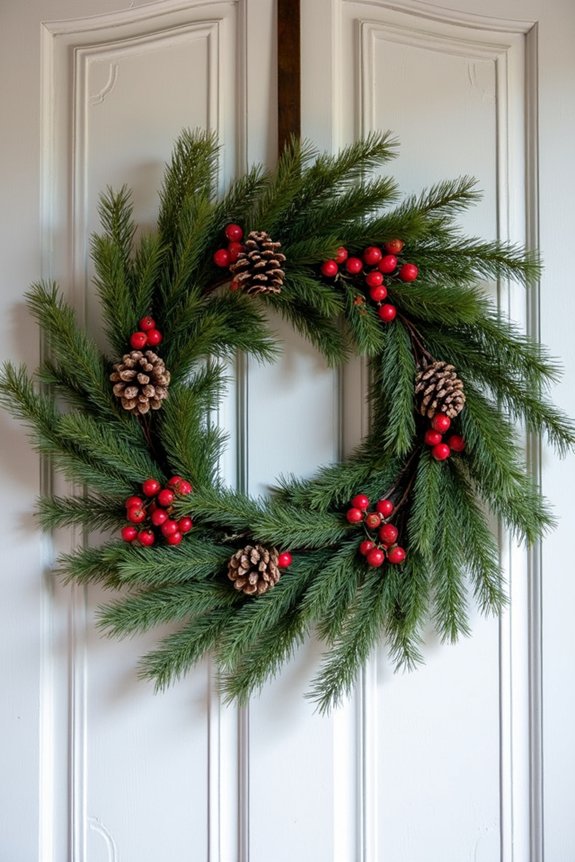 branches and greenery wreath