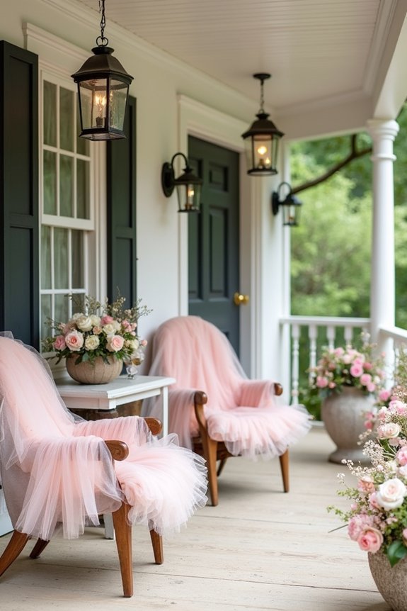 bridal shower porch decor