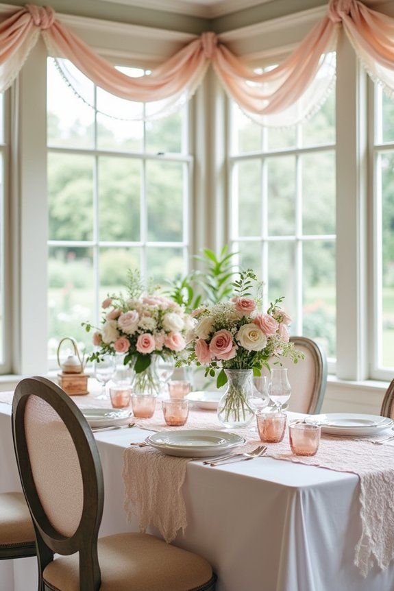 bridal shower sunroom decor