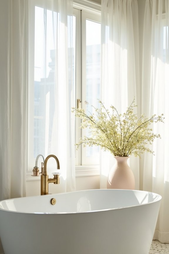 bright airy bathroom lighting