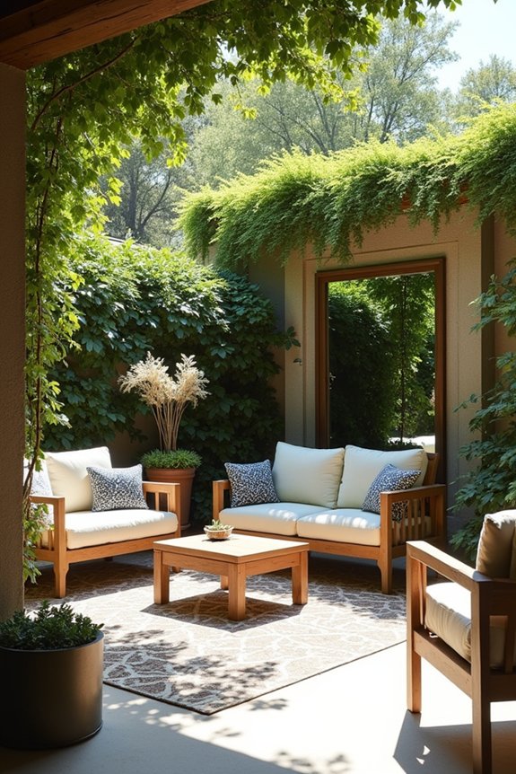 brighten and expand outdoors