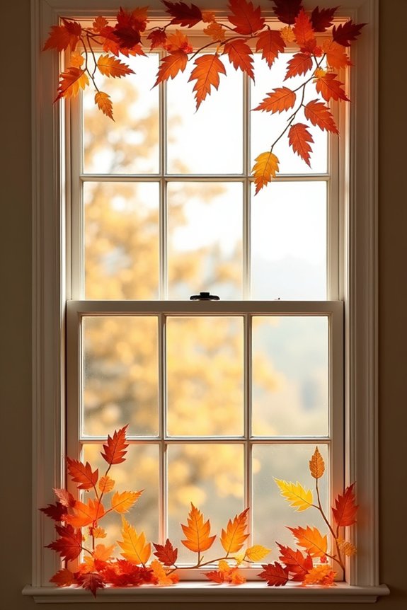 budget paper leaf decorations