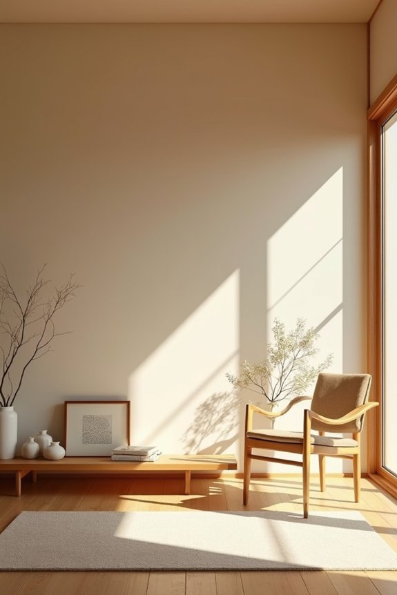 calming neutral space design