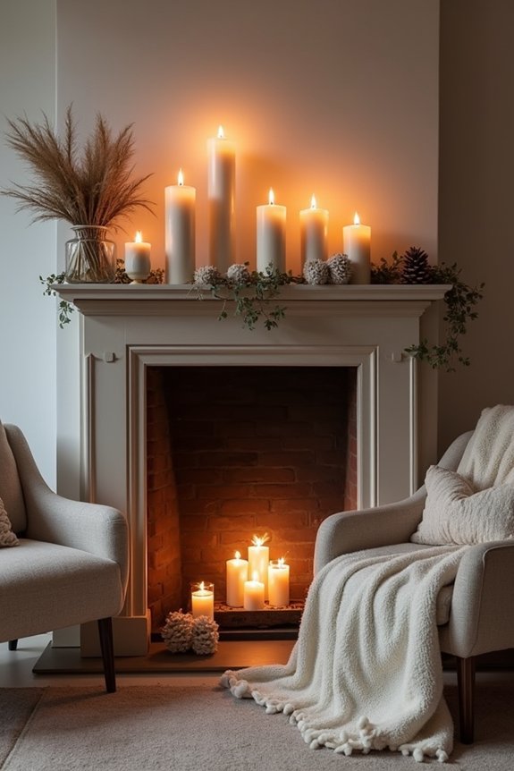 candlelight creates cozy atmosphere