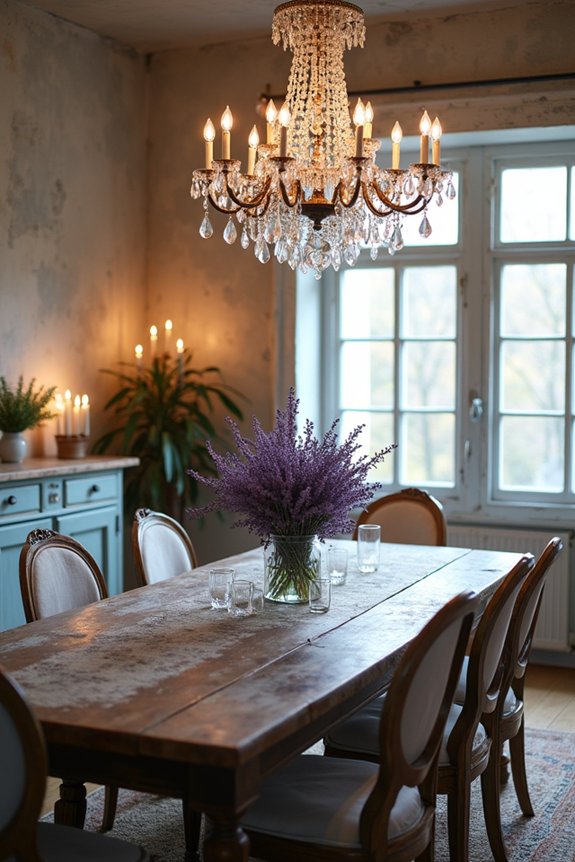 candlelit vintage chandelier elegance