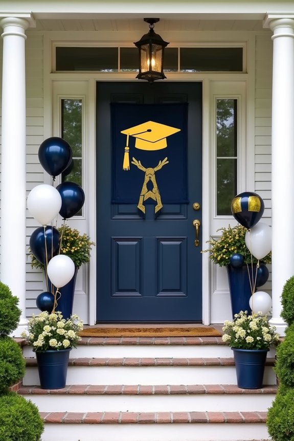 celebrating with school colors