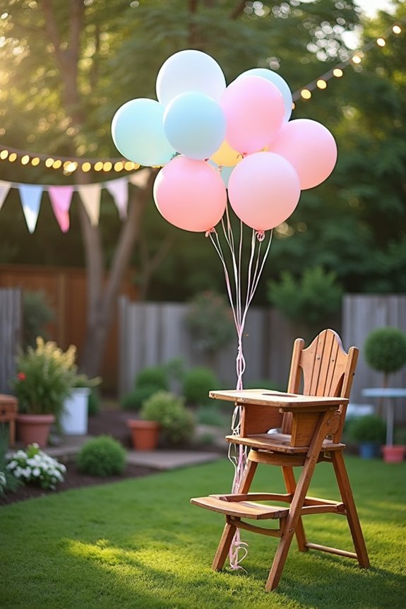 charming backyard birthday decor