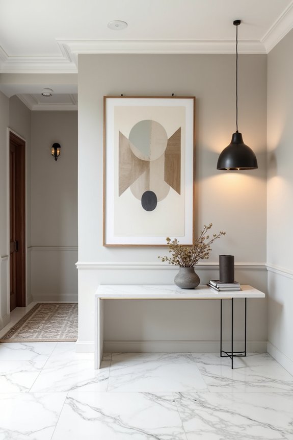 chic contemporary entryway decor