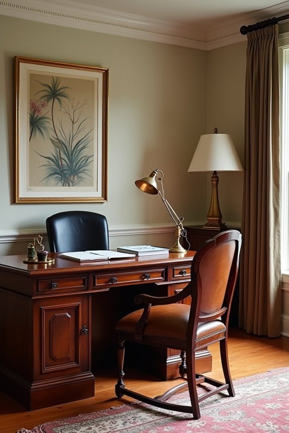 classy traditional office decor