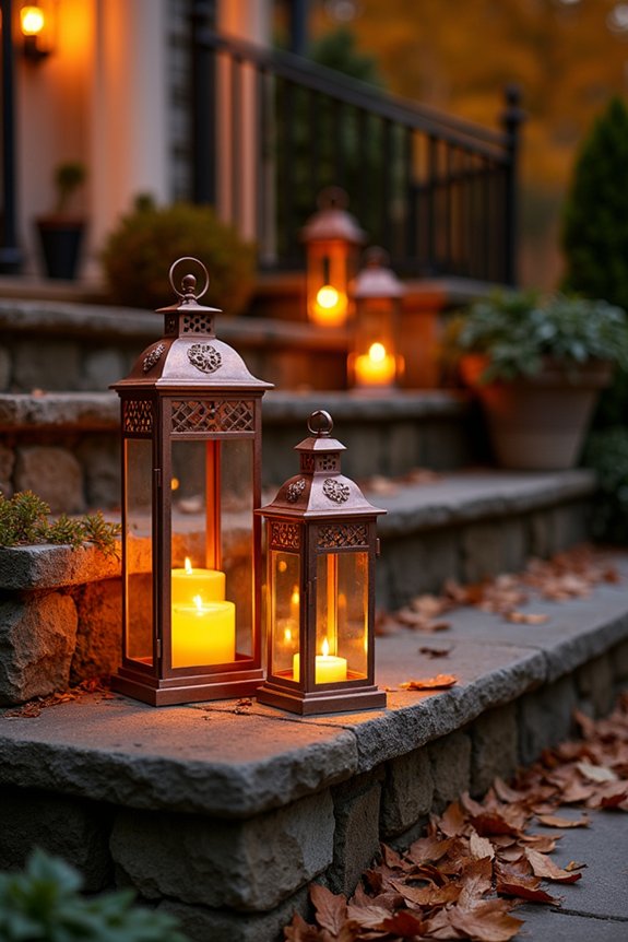 clustered lanterns create warmth