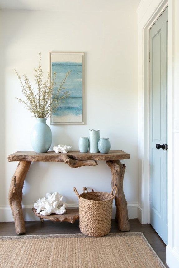 coastal accents for entryway