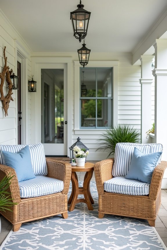coastal decor front porch